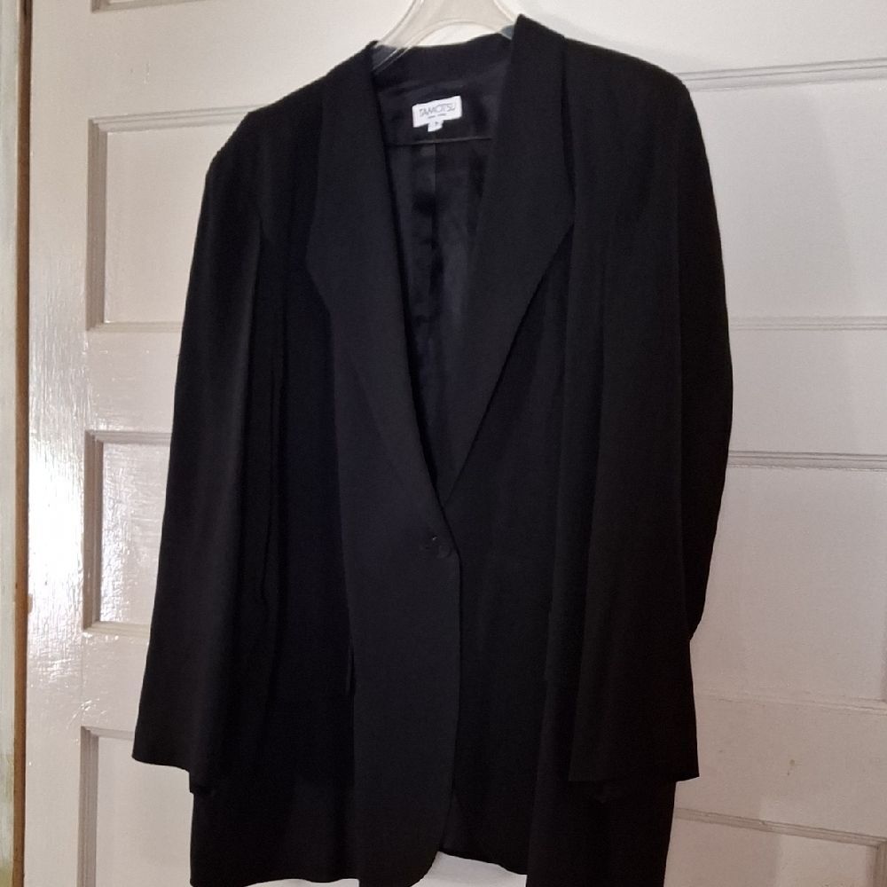 Classic Black Blazer by Tamotsu